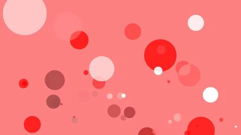 Circles spring up on a colorful background Stock Illustration