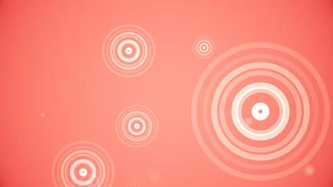 Circles spring up on a colorful background Stock Illustration