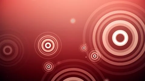 Circles spring up on a colorful background Stock Illustration