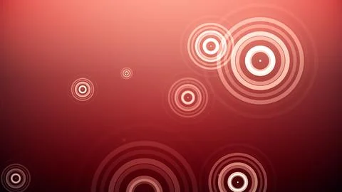 Circles spring up on a colorful background Stock Illustration