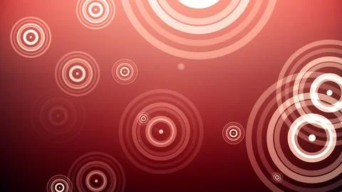 Circles spring up on a colorful background 库存插图