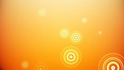 Circles spring up on a colorful background Illustrazione stock
