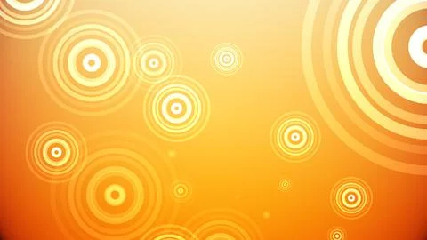 Circles spring up on a colorful background Stock Illustration