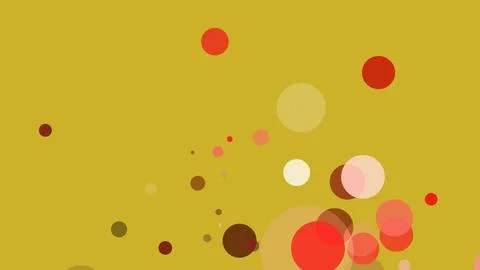 Circles spring up on a colorful background Illustrazione stock