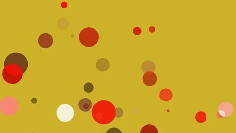 Circles spring up on a colorful background Stock Illustration