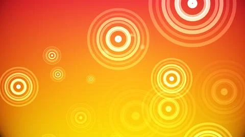 Circles spring up on a colorful background Stock Illustration