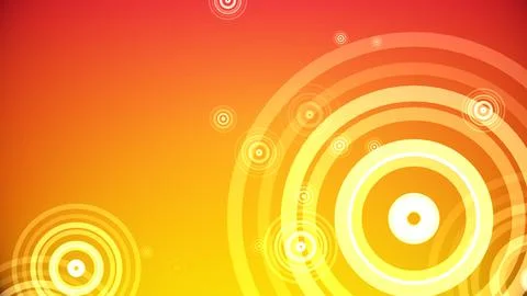 Circles spring up on a colorful background Stock Illustration
