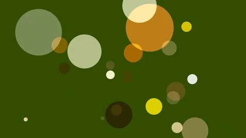 Circles spring up on a colorful background Stock Illustration