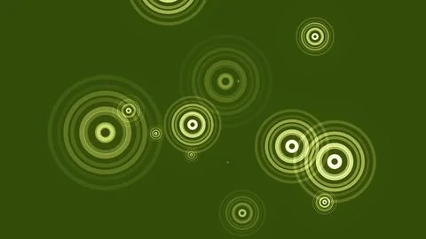 Circles spring up on a colorful background Stock Illustration