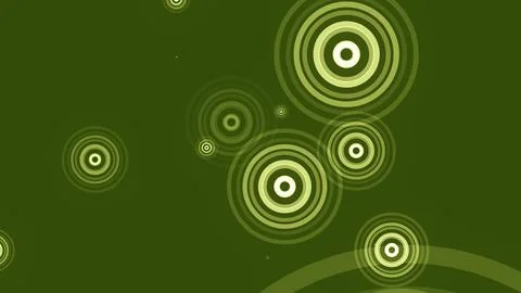 Circles spring up on a colorful background Stock Illustration