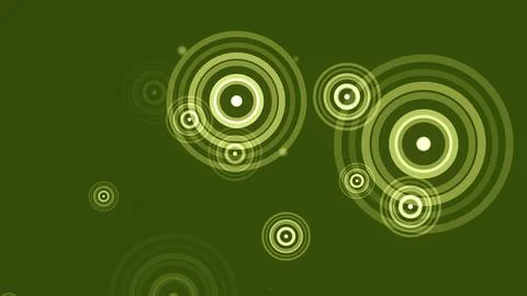 Circles spring up on a colorful background Stock Illustration