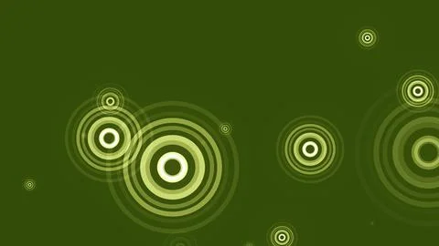 Circles spring up on a colorful background Stock Illustration