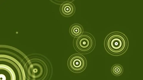 Circles spring up on a colorful background Stock Illustration