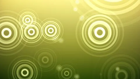 Circles spring up on a colorful background Stock Illustration