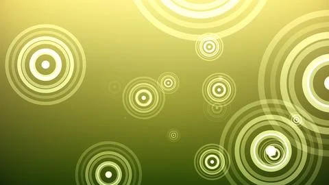 Circles spring up on a colorful background Stock Illustration