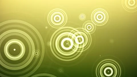 Circles spring up on a colorful background Illustrazione stock