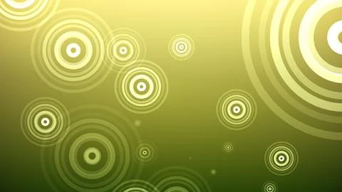 Circles spring up on a colorful background Stock Illustration
