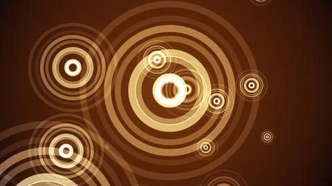 Circles spring up on a colorful background イラスト素材