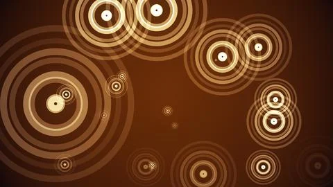 Circles spring up on a colorful background イラスト素材