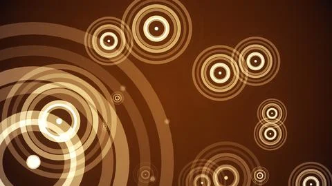 Circles spring up on a colorful background イラスト素材