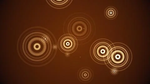 Circles spring up on a colorful background Stock Illustration