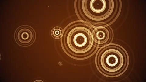 Circles spring up on a colorful background Stock Illustration