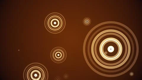 Circles spring up on a colorful background Stock Illustration
