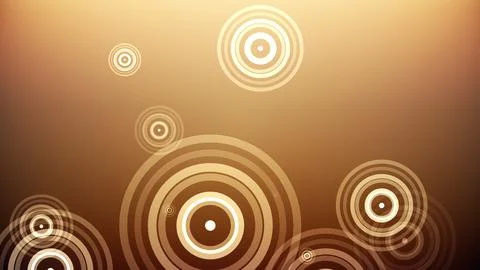 Circles spring up on a colorful background 库存插图
