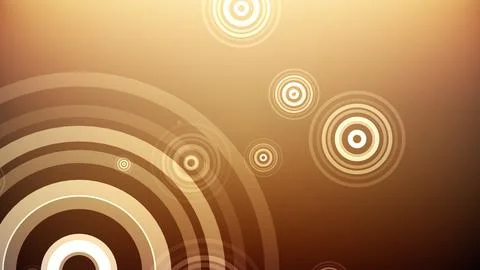 Circles spring up on a colorful background 库存插图