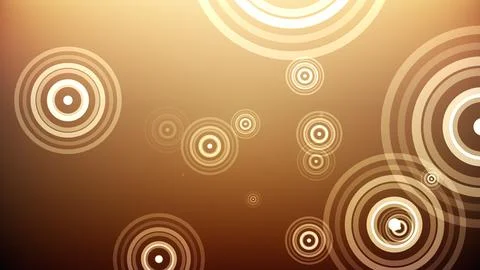 Circles spring up on a colorful background Stock Illustration
