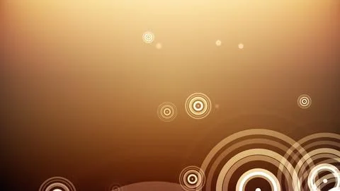 Circles spring up on a colorful background 库存插图