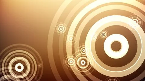 Circles spring up on a colorful background 스톡 일러스트