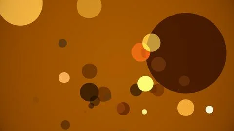 Circles spring up on a colorful background Stock Illustration