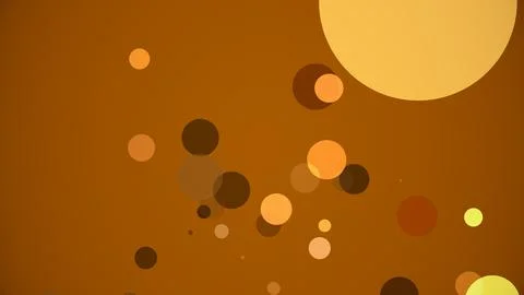 Circles spring up on a colorful background Stock Illustration
