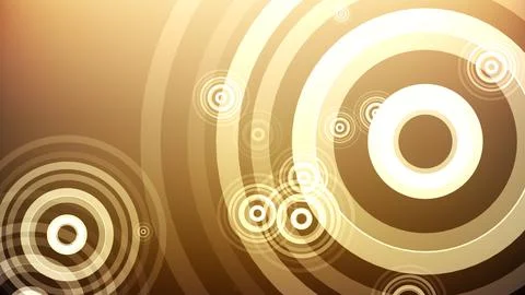 Circles spring up on a colorful background 스톡 일러스트