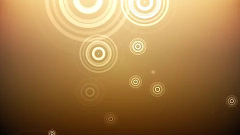 Circles spring up on a colorful background Illustrazione stock