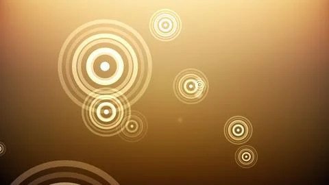 Circles spring up on a colorful background Stock Illustration