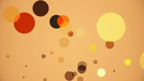 Circles spring up on a colorful background Stock Illustration