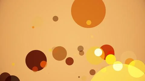 Circles spring up on a colorful background 库存插图