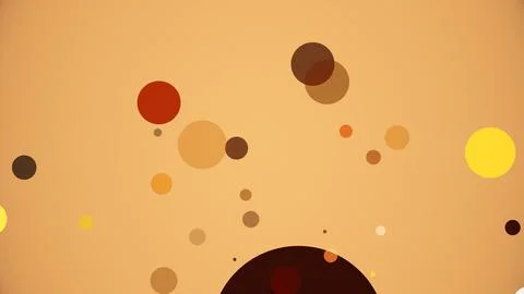 Circles spring up on a colorful background 库存插图
