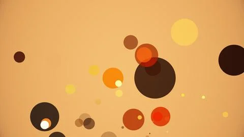 Circles spring up on a colorful background Stock Illustration