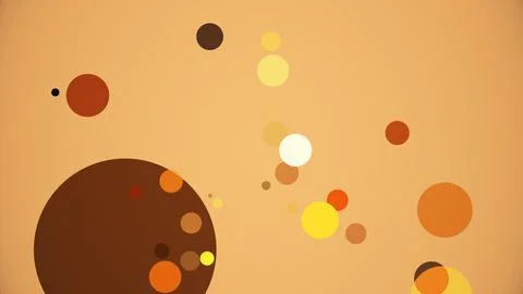 Circles spring up on a colorful background イラスト素材
