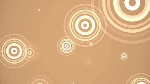 Circles spring up on a colorful background Illustrazione stock