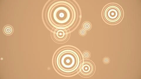 Circles spring up on a colorful background 库存插图