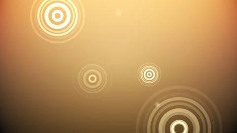 Circles spring up on a colorful background Illustrazione stock