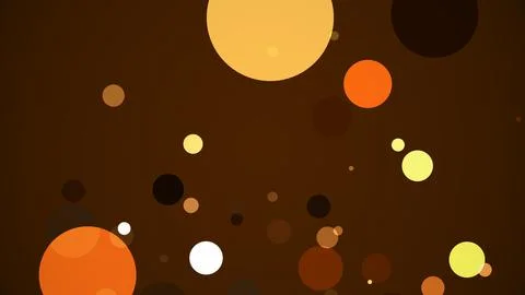 Circles spring up on a colorful background Illustrazione stock