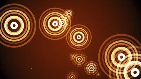Circles spring up on a colorful background イラスト素材