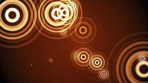 Circles spring up on a colorful background Stock Illustration