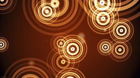 Circles spring up on a colorful background イラスト素材