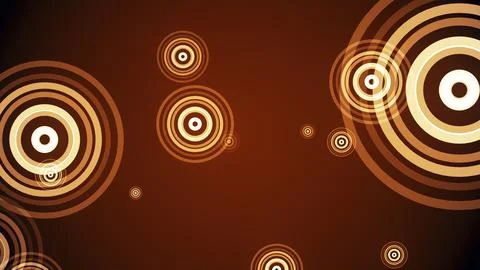 Circles spring up on a colorful background イラスト素材
